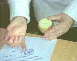 печать поставленная картошкой