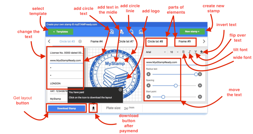 free stamp maker online
