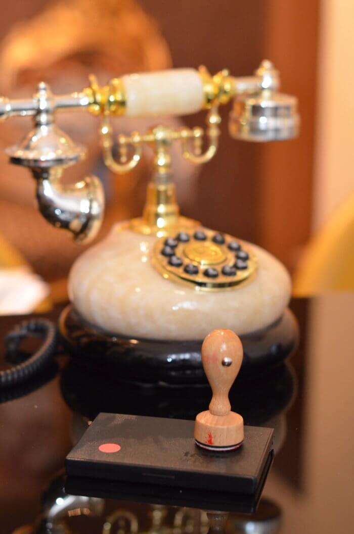 stamp woth phone